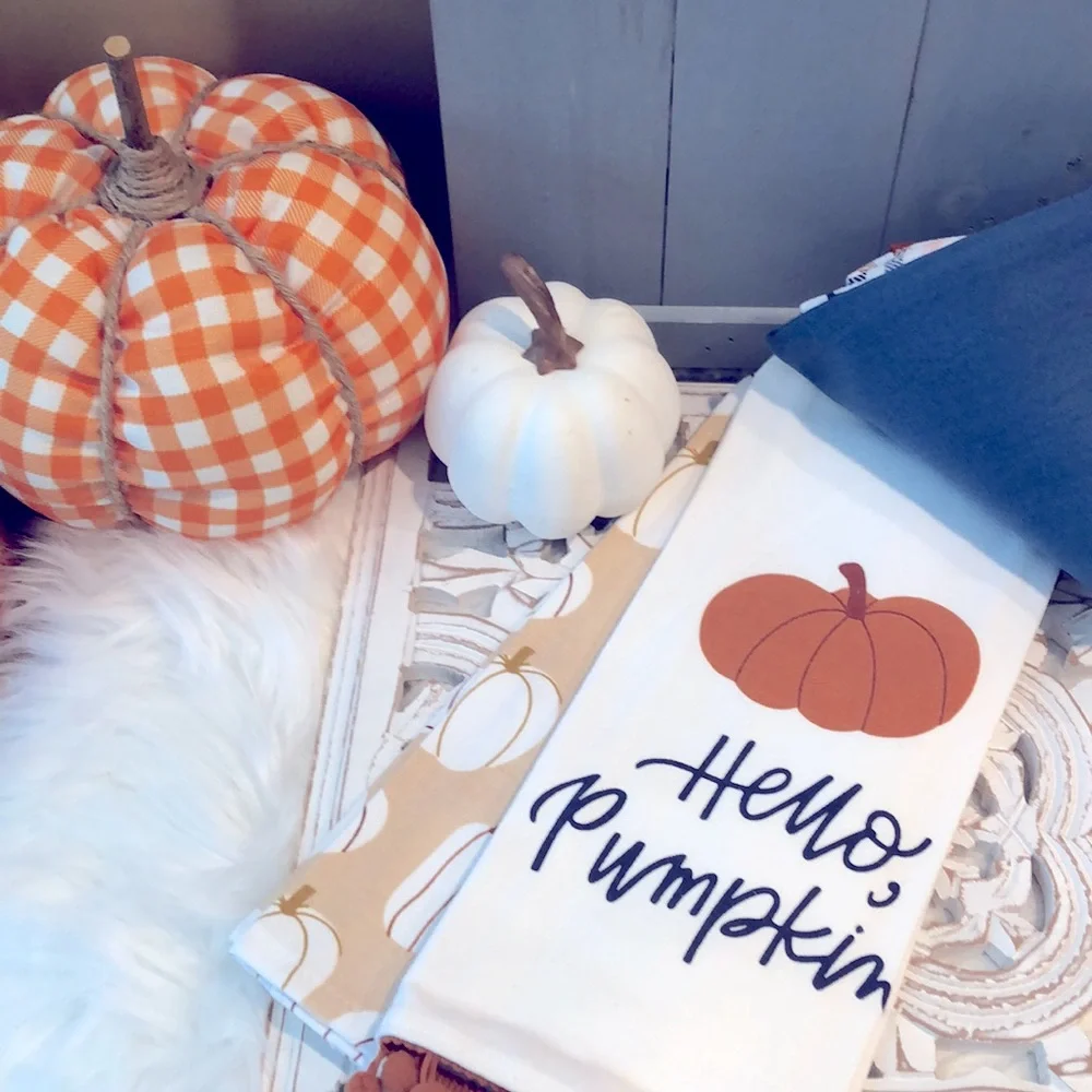 Target Bullseye’s Playground Fall Autumn Halloween Thanksgiving Dish Towel Set